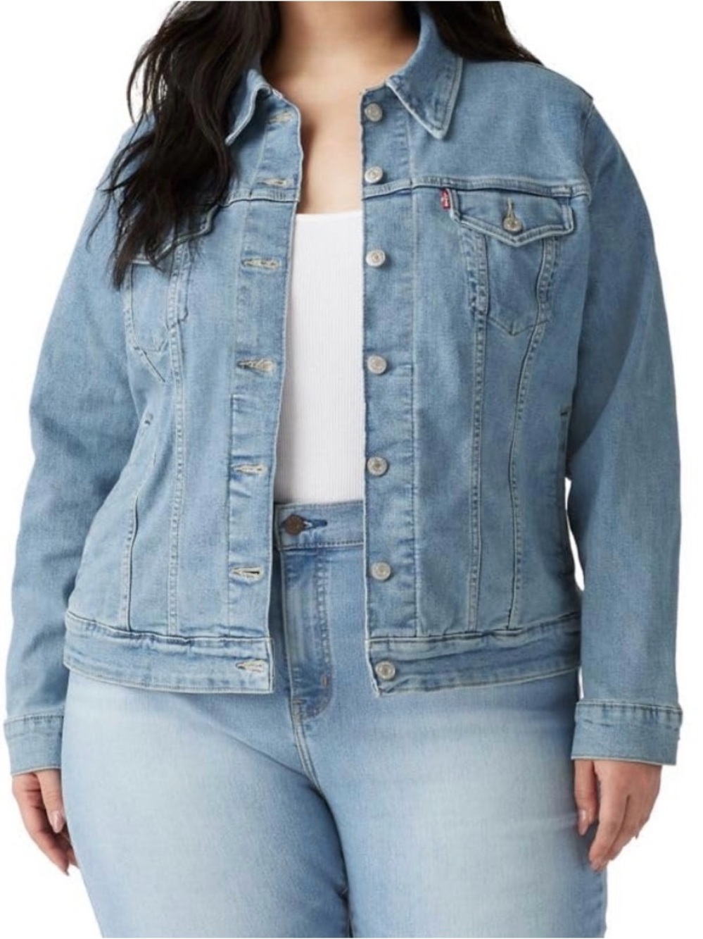 Levi's Original Trucker Denim Jacket, Plus Size Light Blue